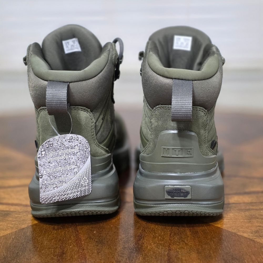 Vans MTE Crestline Waterproof Hiking Boots Green Men's 11.5 HydroGuard Brand New - Picture 6 of 16
